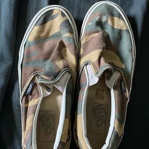 Distressed Camo Vans